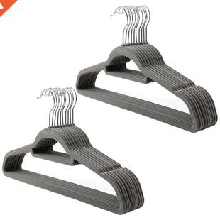 40 Pack Non-Slip Velvet Hangers,Flocking Hangers With Swivel