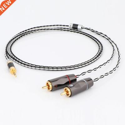 Preffair 1PC Hifi 2.5mm TRRS Balanced to 2 RCA Male Cable Fo