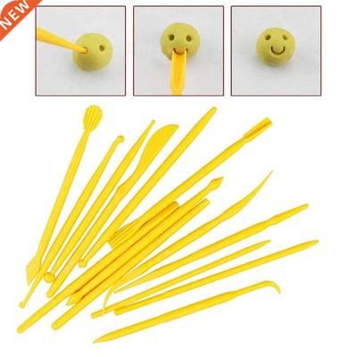 Plastic Clay Sculpting 14Pcs/Set Wax Carving Pottery Tools C