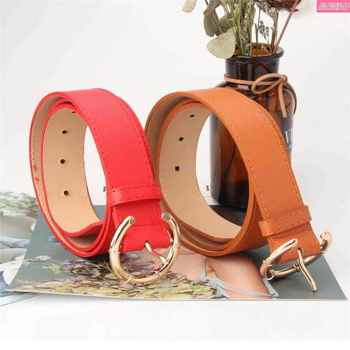 New female leather elt Casual jeans decorative elts Women