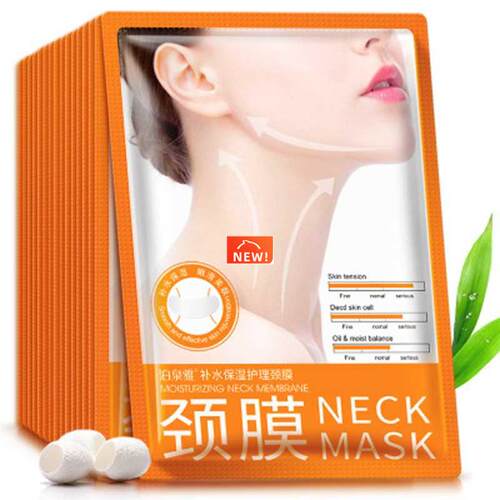 10pcs/lot Neck Mask Anti-wrinkle Tightening Hyaluronic Acid