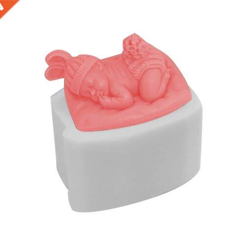 3D Sleeping Baby Shower Silicone Mold Handmade Soap Molds Fo