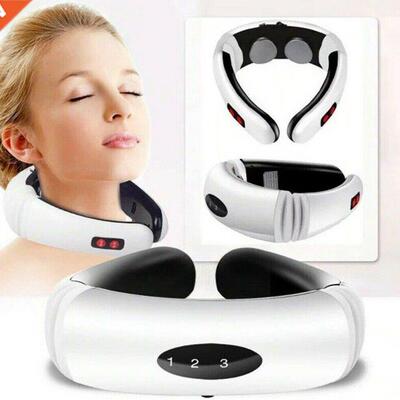 Rechargeable Electric Neck Massager Pulse Back Power Control