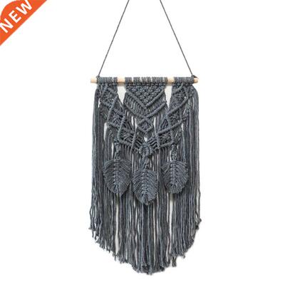Macrame Boho Wall Hanging Decor, Geometric Woven Tapestry Ch