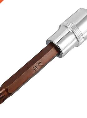 1/2-Inch Drive 10mm Triple Square Spline Bit Extra Long Sock