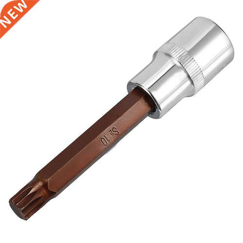 1/2-Inch Drive 10mm Triple Square Spline Bit Extra Long Sock