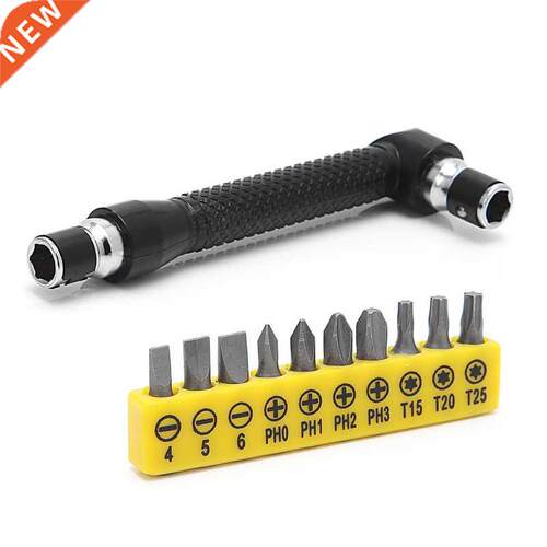 10 in 1 Socket Screwdriver L-shaped Angle Head Twin Wrench D
