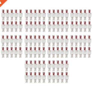 100 X Network Connectors Tool-Free RJ45 CAT6 LAN UTP Cable P