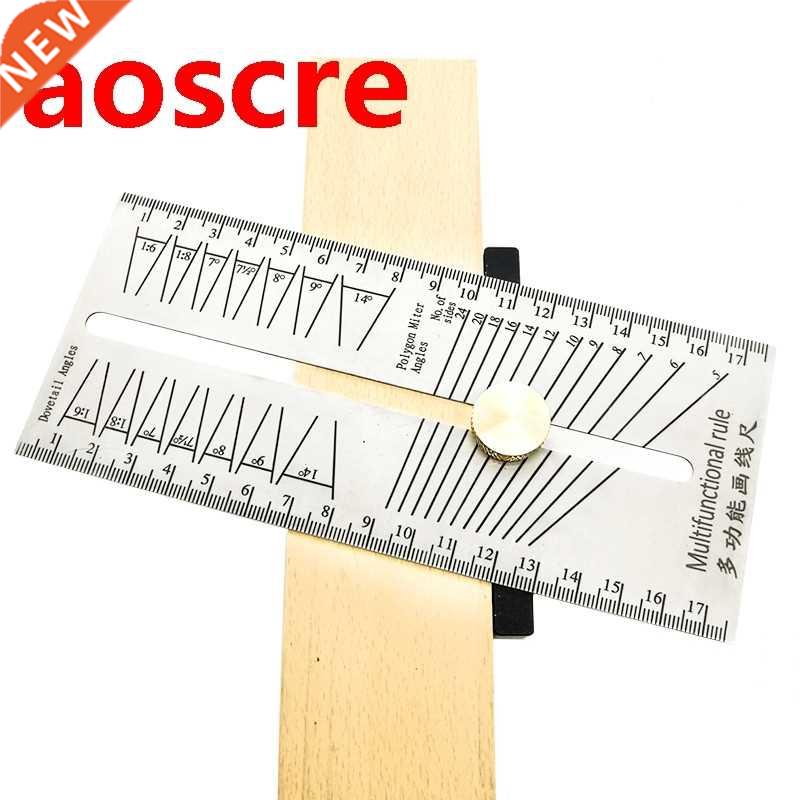Woodworking Scribe Miter Angle Ruler Stainless Steel Dovetai