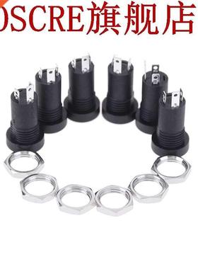 10pcs .5MM Audio Jack Socket  Pole Black Stereo Solder Pan