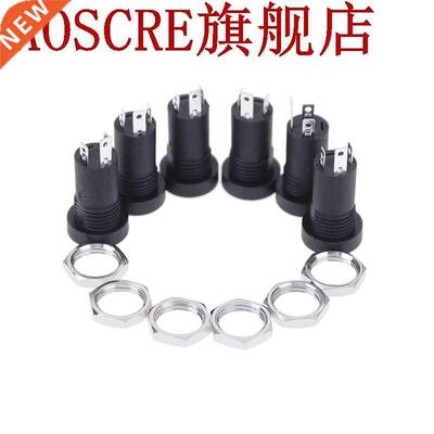 10pcs .5MM Audio Jack Socket  Pole Black Stereo Solder Pan