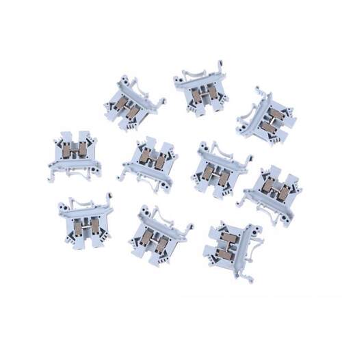 10pcs UK2.5B Din Rail Universal Terminal Blocks Screw Type W