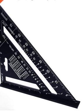 Triangle Ruler 7inch Aluminum Alloy Angle Protractor Speed M