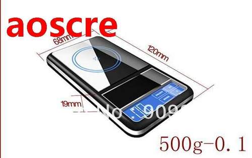 Touch Screen 500g x 0.1g Portable Pocket Digital Diamond Jew