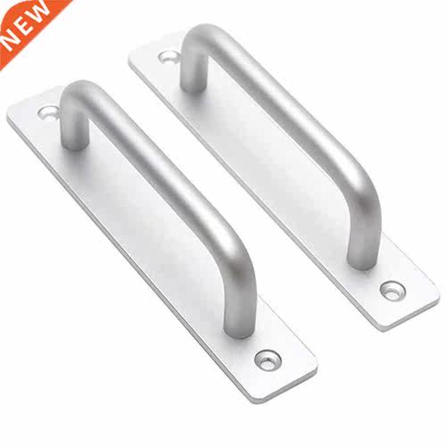 2PCS Silver Door Handle Aluminum Alloy Sliding Barn Door Han