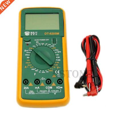 DT9205M LCD Digital Multimeter Voltmeter Ohmmeter Ammeter Ca