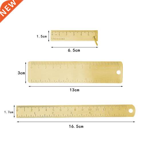 6Cm 12CM 15CM Brass Straight Ruler for School Office Station