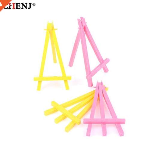 10Pcs Wood Mn Easel Frame Trangle Weddng Table Card Stan