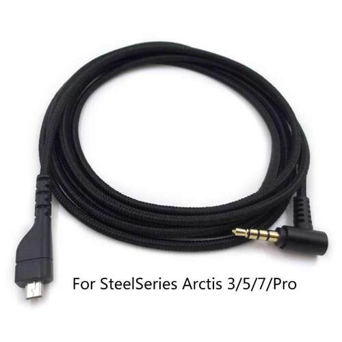 Replacement .5mm Weave Audio- Cable For Steelseries Arctis