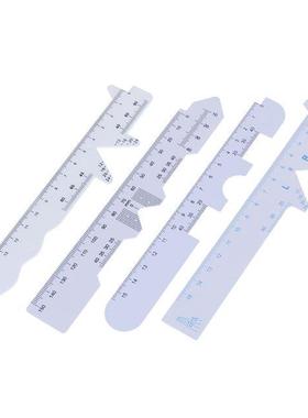 4pcs/Set Measure Optical Vernier PD Ruler Pupil Distance Met
