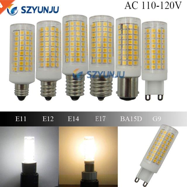 Highlight Led Ceramic bulb mini corn AC110V 120V Dimmable G9