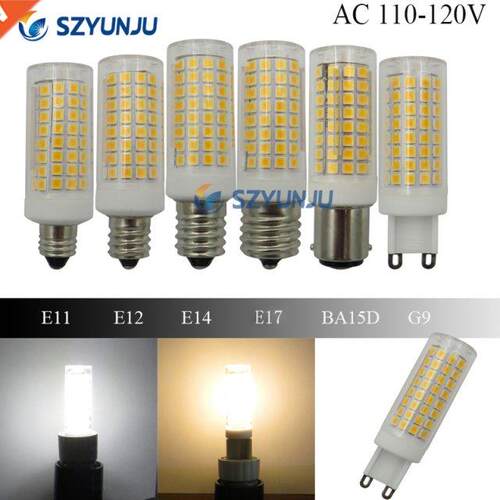 Highlight Led Ceramic bulb mini corn AC110V 120V Dimmable G9