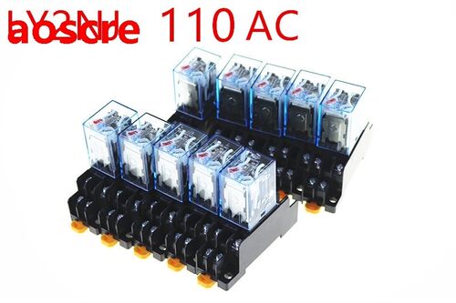 10PCS  Relay LY2NJ 110V AC Small relay 10A 8PIN Coil DPDT Wi