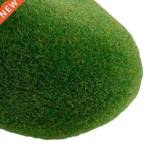 8pcs Artificial Moss Stones Grass Green Plant Poted Home Gar