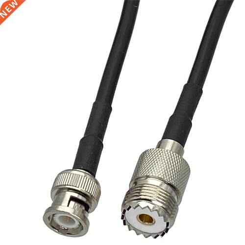 1pcs RG58 UHF SO239 Female Jack to BNC Male Plug RF Coaxial