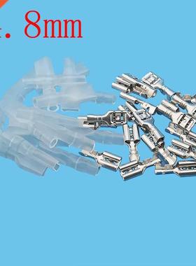 50Pairs Crimp Terminals 4.8mm Female Wire Spade Crimp Termin