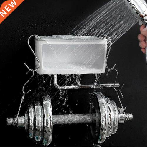 Wall Mounted Double Layer Soap Storage Holder Box with Towel