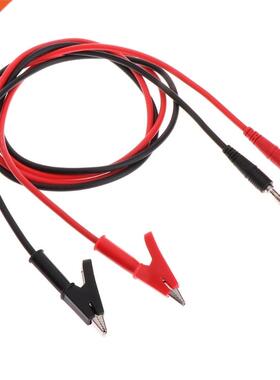 New Arrive 2pcs 4mm Banana Plug to Crocodile Alligator Clip