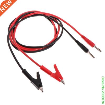 New Arrive 2pcs 4mm Banana Plug to Crocodile Alligator Clip