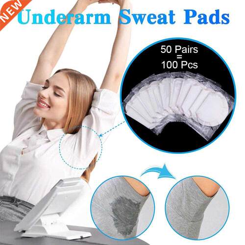 100/200Pcs Armpits Sweat Pads Underarm Gasket from Sweats Ab