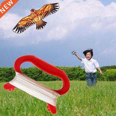30/50/100m Polyester D Shape Kite Line String Winder Handle