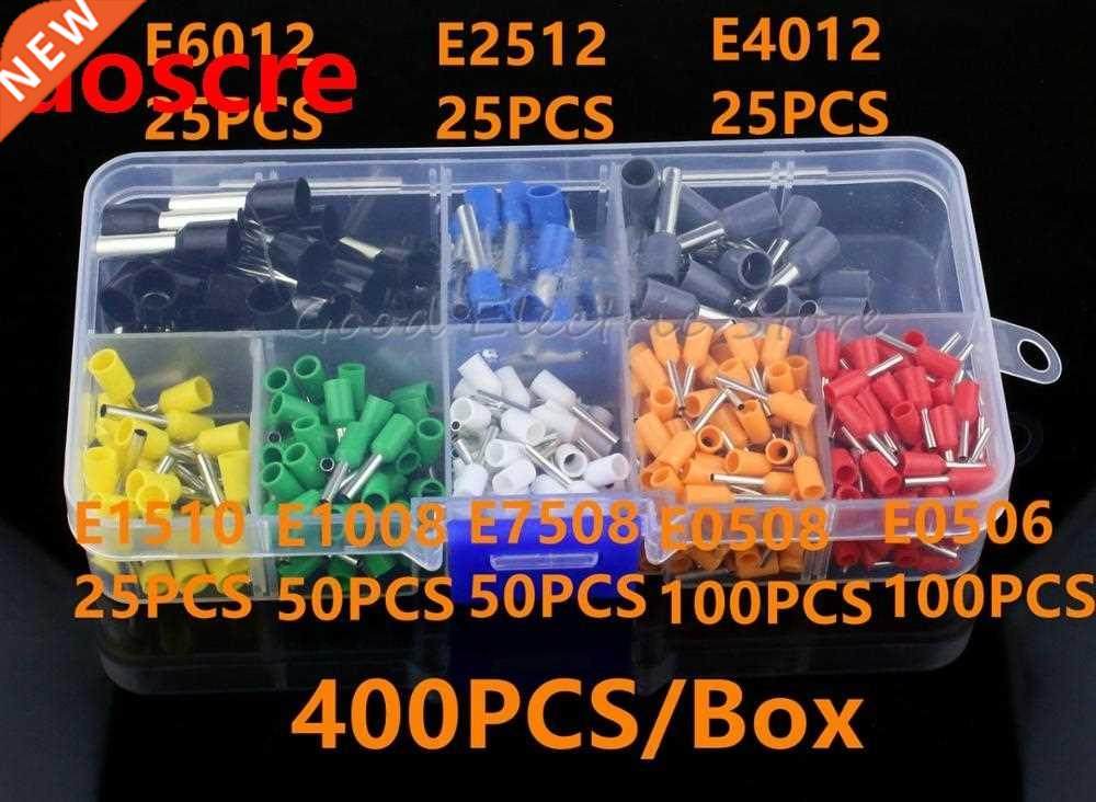 Free shipping 400pcs/set AWG 22 - 10 Insulated Cord Pin End