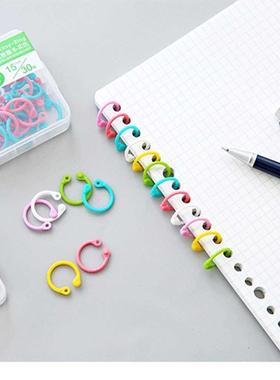 30Pcs/box Colored Easy Ring Paper Book Loose Leaf Binder Mul