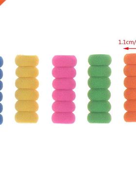 10pcs Non Slip Foam Pen Cap Non-toxic Ridged Pencil Lightwei