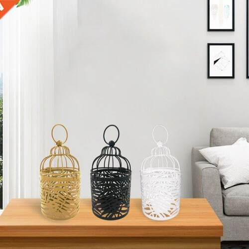 Hanging Candle Holder Birdcage Metal Vintage Lantern Tealigh