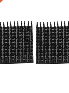 2Pcs 40X40X10mm Black Radiator Aluminum Heatsink Extruded Pr