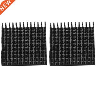 2Pcs 40X40X10mm Black Radiator Aluminum Heatsink Extruded Pr