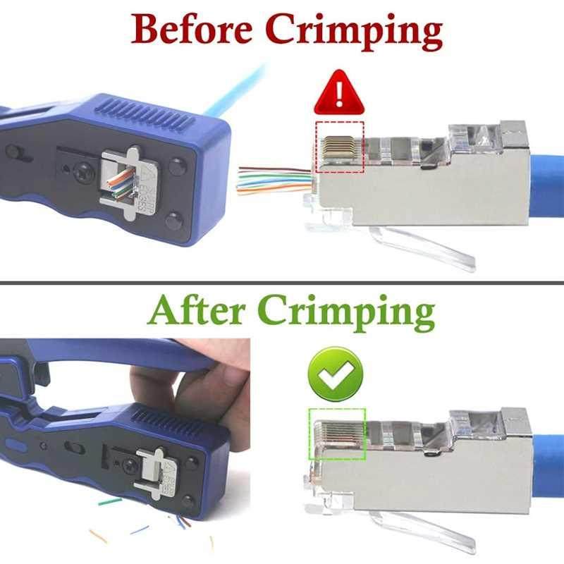 RJ45 Network Cable Crimping Tool Cat7 Cat6 Cat5 Modular Crim
