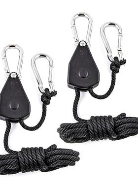 2pcs 1/8" Pulley Rope Ratchet 150lb Heavy Locking H