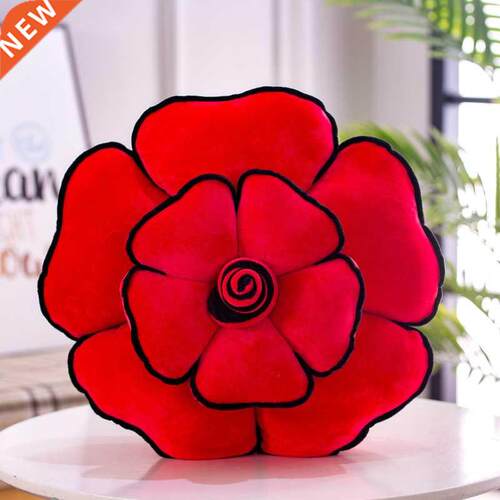 New Home Decorative Pillows Sofa Cushion Red Rose Pillow coj