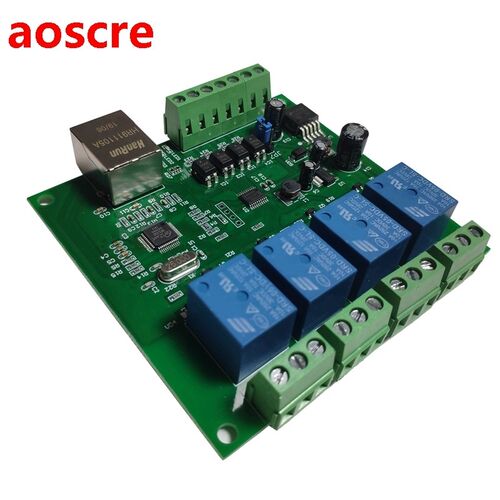 LAN Ethernet RJ45 TCP/IP WEB Remote Control Board with 4 Cha