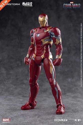MORSTORM E-Model Assembly Model Iron Man Mark XLVI MK46 1/9
