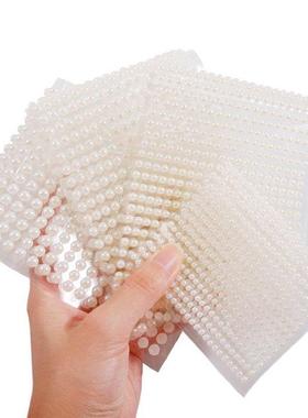Half Pearl Beads Self-adhesive Arcylic Flatback Sticker DIY