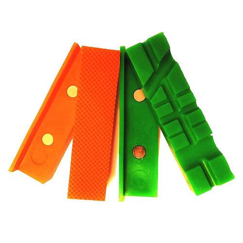 2 Pack Vise Jaw Covers Standard and Grooved Set Vice Jaw Non