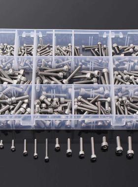 270 Pcs A2 Hex Allen Socket Cap Screws Bolts Assorted Kit M