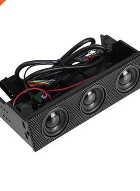 Black Stereo Surround Speaker PC Front Panel Computer Case B